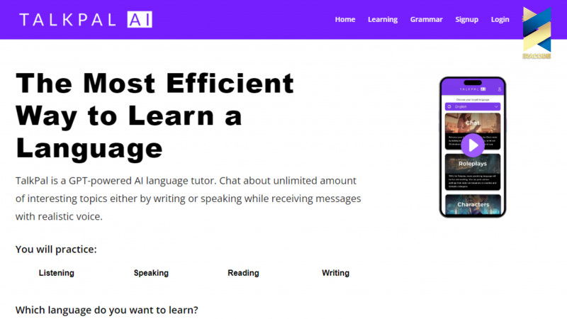 TalkPal AI ، برنامه‌ای برای یادگیری تعاملی