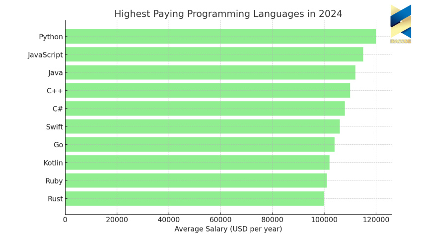 پردرآمدترین زبان های برنامه نویسی در سال 2024
