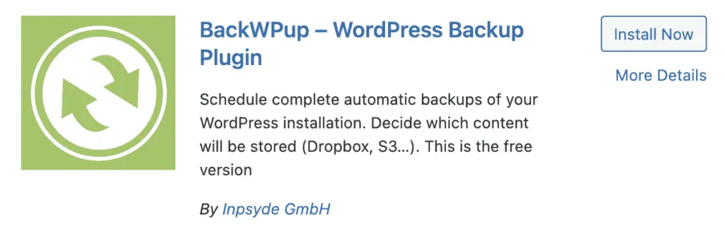 افزونه ی بکاپ گیری Backup Wpup